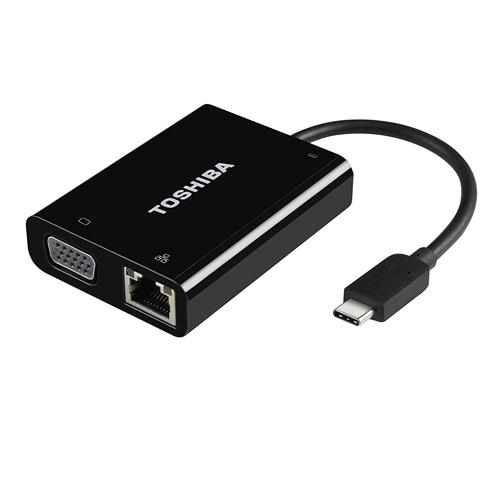 Toshiba USB C to VGA Rj45 Adaptor price in hyderabad, telangana, nellore, vizag, bangalore