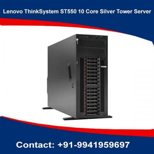 Lenovo ThinkSystem ST550 10 Core Silver Tower Server price in hyderabad, telangana, nellore, vizag, bangalore