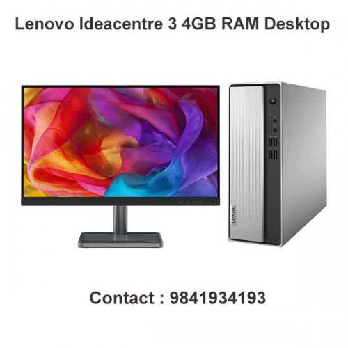 Lenovo Ideacentre 3 4GB RAM Desktop price in hyderabad, telangana, nellore, vizag, bangalore