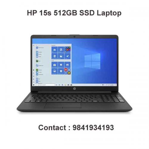 HP 15s 512GB SSD Laptop price in hyderabad, telangana, nellore, vizag, bangalore