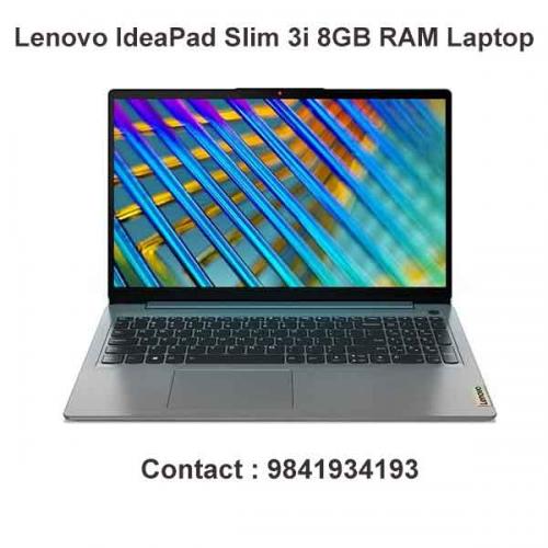 Lenovo IdeaPad Slim 3i 8GB RAM Laptop price in hyderabad, telangana, nellore, vizag, bangalore