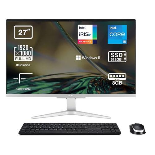 Acer Aspire C27 i5 1135G7 8GB RAM AIO Desktop price in hyderabad, telangana, nellore, vizag, bangalore