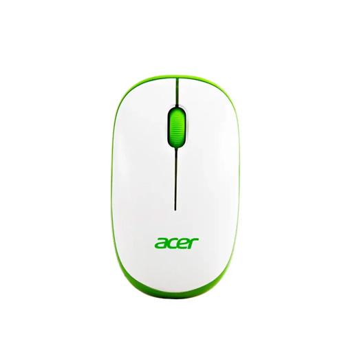Acer Wireless Mouse 1600 DPI with Nano Receiver White Green price in hyderabad, telangana, nellore, vizag, bangalore