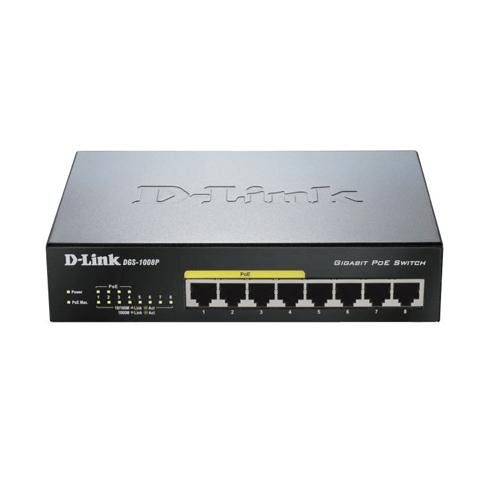D-Link DGS 1008P 8 Port Desktop Switch price in hyderabad, telangana, nellore, vizag, bangalore