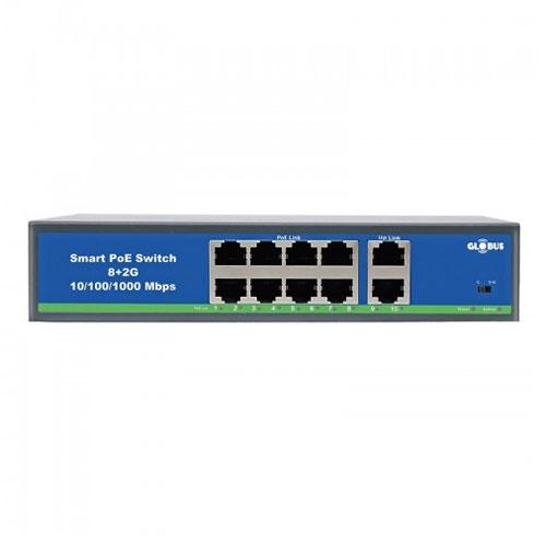 Globus GNSC IPG8S2 8 Port PoE Switch price in hyderabad, telangana, nellore, vizag, bangalore