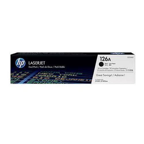 HP 126A CE310AD Twin Pack Black LaserJet Toner Cartridges price in hyderabad, telangana, nellore, vizag, bangalore