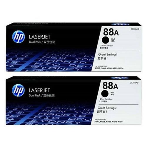 HP 88A CC388AD Twin Pack Black LaserJet Toner Cartridge price in hyderabad, telangana, nellore, vizag, bangalore