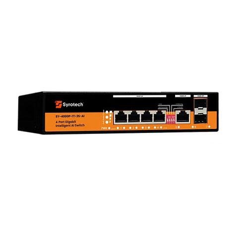 Syrotech SY 4000P 1T 2S AI Gigabit Switch price in hyderabad, telangana, nellore, vizag, bangalore
